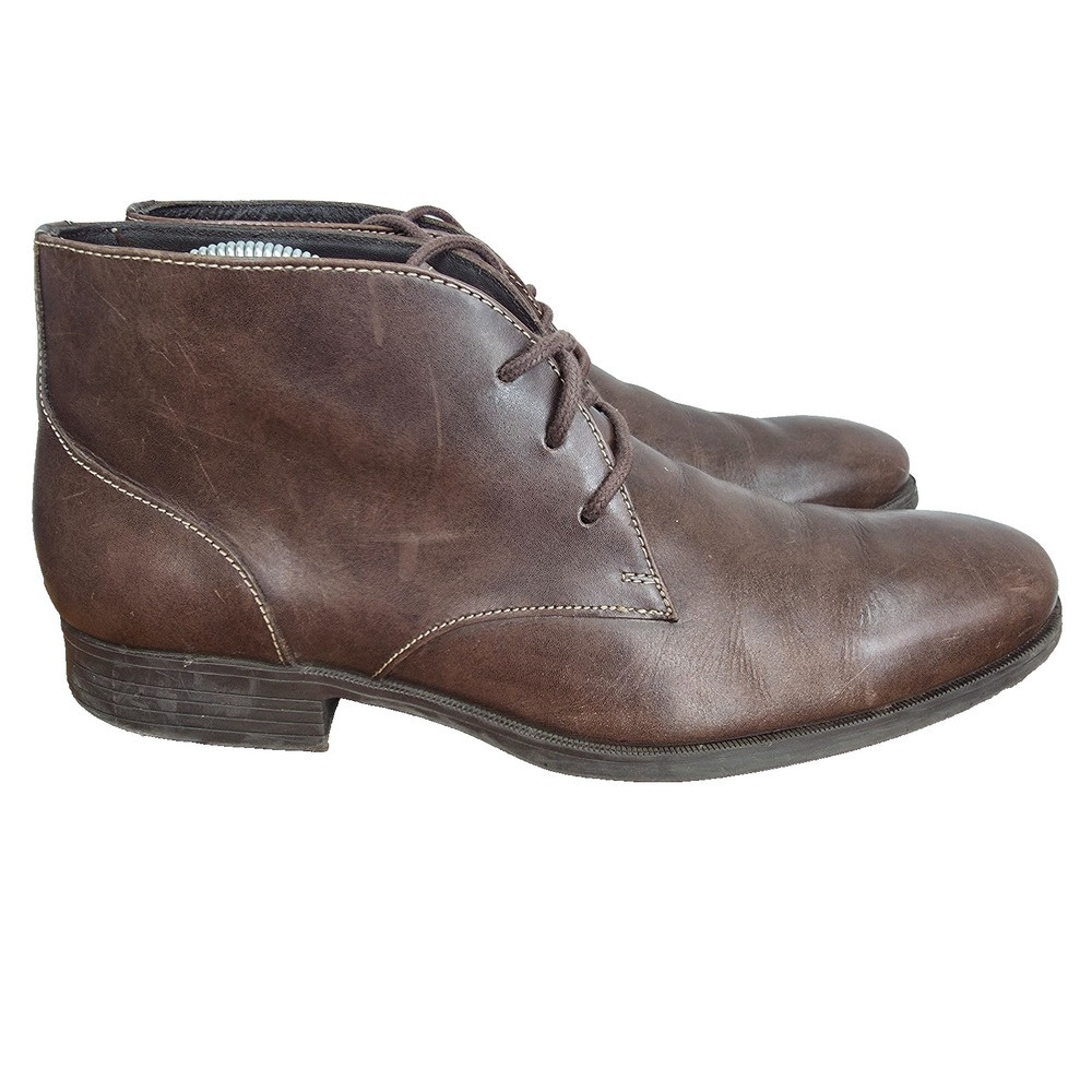 Cole Haan Chukka Boots Mens 8 M M Copley Brown Leather Lace Up Ankle C13153